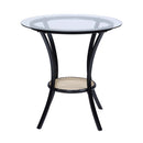 Colson 3 Pcs Table & Chairs Set, Black Finish Acme