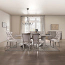 Gabrian Dining Table, Reclaimed Gray Finish Acme