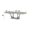 Gorsedd Dining Table, Golden Ivory Finish Acme