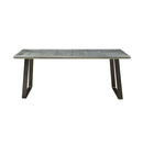 Kaylia Dining Table, Aluminum & Gunmetal Finish Acme