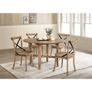 Kendric Dining Table, Rustic Oak Finish Acme