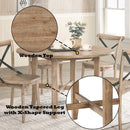 Kendric Dining Table, Rustic Oak Finish Acme