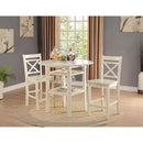 Tartys Counter Height Table, Cream Finish Acme