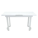 Palton Dining Table, High Gloss White Finish Acme