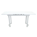 Palton Dining Table, High Gloss White Finish Acme