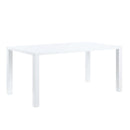 Pagan Dining Table, White High Gloss Finish Acme