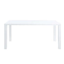 Pagan Dining Table, White High Gloss Finish Acme