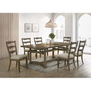 Parfield Dining Table, Weathered Oak Finish Acme