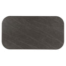 Kasa Dining Table, Sintered Stone Top & Champagne Finish Acme