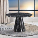 Hollis Dining Table, Engineered Stone Top Acme