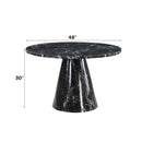 Hollis Dining Table, Engineered Stone Top Acme