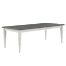 Katia Dining Table w/Leaf, Rustic Gray & Weathered White Finish Acme