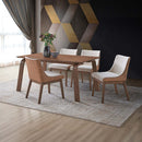 Ginny Dining Table, Walnut Finish Acme