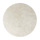 Qwin Round Dining Table w/Marble Top, Cream Acme