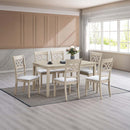Ferris Dining Table, Antique Gray Finish Acme