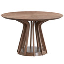 Seda Round Dining Table, Walnut Finish Acme