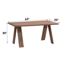 Sarha Dining Table, Walnut Finish Acme