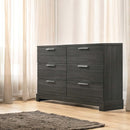 Lantha 6 Drawers  Dresser, Gray Oak Finish Acme