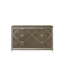 Skylar 6 Drawers  Dresser, Dark Champagne Finish Acme