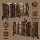 Picardy 5 Drawers & 2 Doors  Dresser, Honey Oak Finish Acme