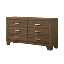 Miquell 6 Drawers  Dresser, Oak Finish Acme