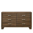 Miquell 6 Drawers  Dresser, Oak Finish Acme