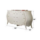 Edalene 6 Drawers  Dresser, Pearl White Finish Acme