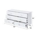 Perse 6 Drawers  Dresser, White Finish Acme