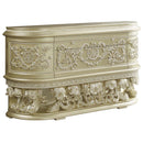 Vatican 3 Drawers, 2 Doors Dresser, Champagne Silver Finish Acme