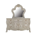 Dresden 7 Drawers, 2 Doors Dresser, Bone White Finish Acme