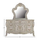 Dresden 7 Drawers, 2 Doors Dresser, Bone White Finish Acme
