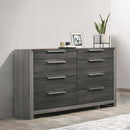 Jehoram 8 Drawers  Dresser, Gray Finish Acme