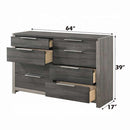 Jehoram 8 Drawers  Dresser, Gray Finish Acme