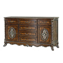 Devany 6 Drawers & 2 Doors Dresser, Cherry Finish Acme