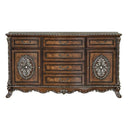 Devany 6 Drawers & 2 Doors Dresser, Cherry Finish Acme