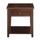 Malachi End Table, Walnut Finish Acme