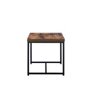 Bob End Table, Weathered Oak & Black Finish Acme