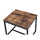 Bob End Table, Weathered Oak & Black Finish Acme