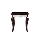 Mathias End Table, White & Walnut Finish Acme