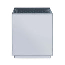 Nysa End Table, Mirrored & Faux Crystals Acme