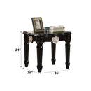 Ernestine End Table, Black Finish Acme