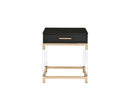 Adiel End Table, Black & Gold Finish Acme