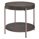 Weyton End Table, Light Brown & Champagne Acme