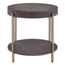 Weyton End Table, Light Brown & Champagne Acme