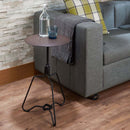 Sada End Table, Espresso & Sandy Black Finish Acme