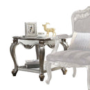 Picardy End Table, Antique Platinum Finish Acme