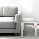Noralie End Table, Mirrored & Faux Diamonds Acme