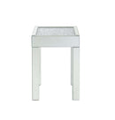 Noralie End Table, Mirrored & Faux Diamonds Acme