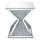 Noralie End Table, Mirrored & Faux Diamonds Acme