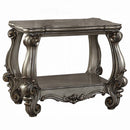 Versailles End Table, Antique Platinum Finish Acme